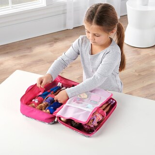 Foto 5 | Funda De Almacenamiento Con Forma De Tejón Para Muñecas Modernas De 30 Cm, Color Rosa - Venta Internacional.