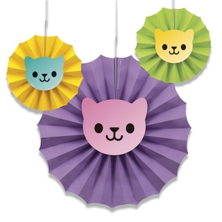 Foto 1 | Decoraciones Únicas En Forma De Abanico De Papel Para La Casa De Muñecas Gabby's (3 Unidades) - Venta Internacional.