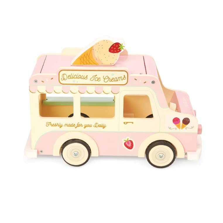 Foto 3 pulgar | Set Doll House Dolly Ice Cream Van Play Le Toy Van Wood - Venta Internacional.
