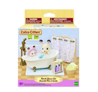Foto 2 | Set De Baño Y Ducha Toy Calico Critters Con Accesorios - Venta Internacional.