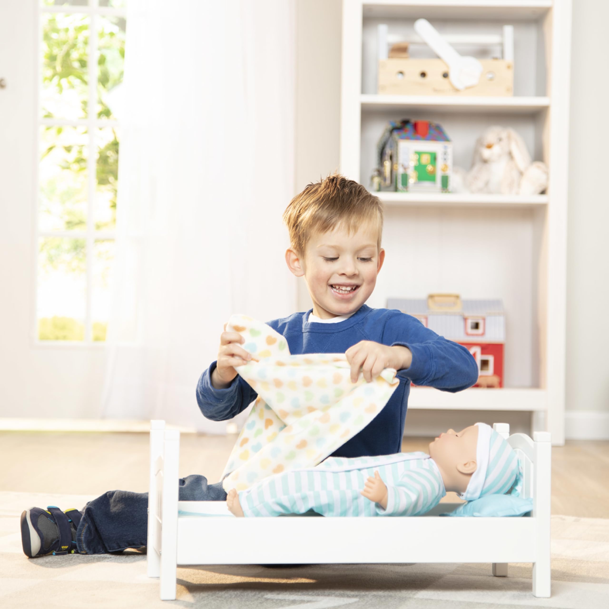 Foto 7 | Cama De Juego De Madera Melissa & Doug Mine To Love Para Muñecas - Venta Internacional.