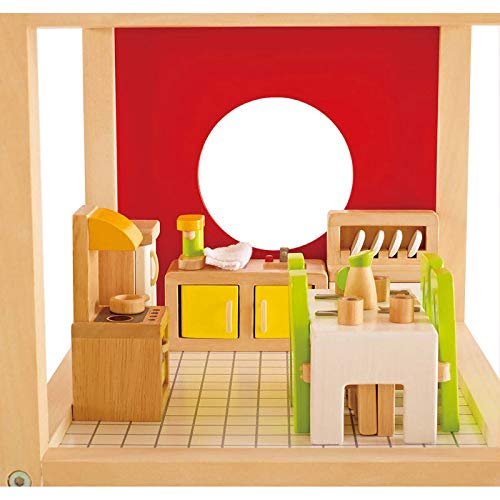Foto 3 pulgar | Juego De Muebles De Comedor Con Forma De Casa De Muñecas, Madera, Color Verde - Venta Internacional.