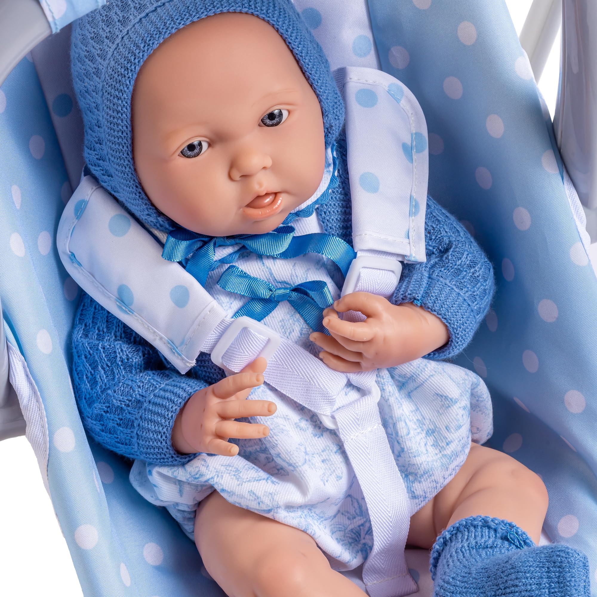 Foto 4 pulgar | Columpio Y Portabebés Portátil Para Muñecas Jc Toys, Color Azul, 2 En 1 - Venta Internacional.