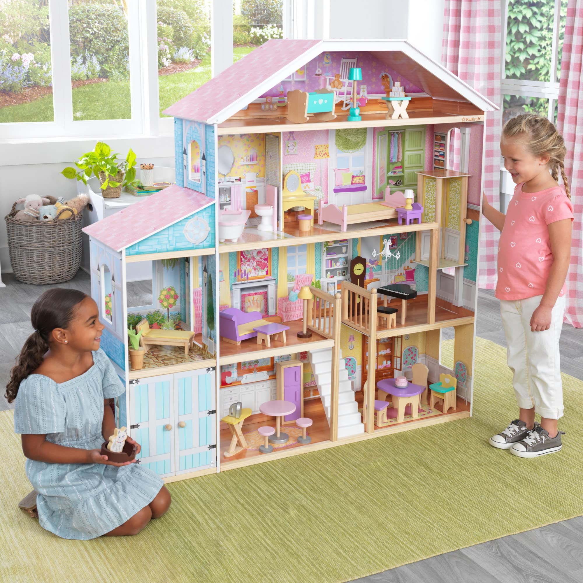 Foto 3 pulgar | Dollhouse Kidkraft Grand View Mansion Con Ascensor Desde Hace Más De 3 Años - Venta Internacional.