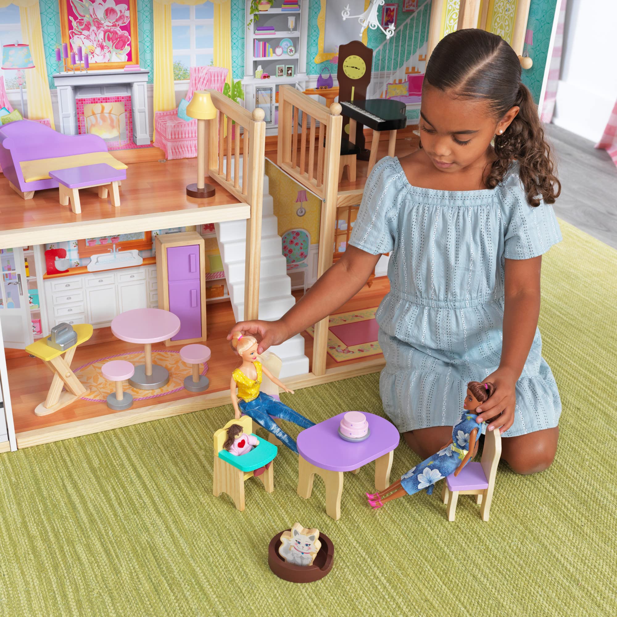Foto 6 | Dollhouse Kidkraft Grand View Mansion Con Ascensor Desde Hace Más De 3 Años - Venta Internacional.