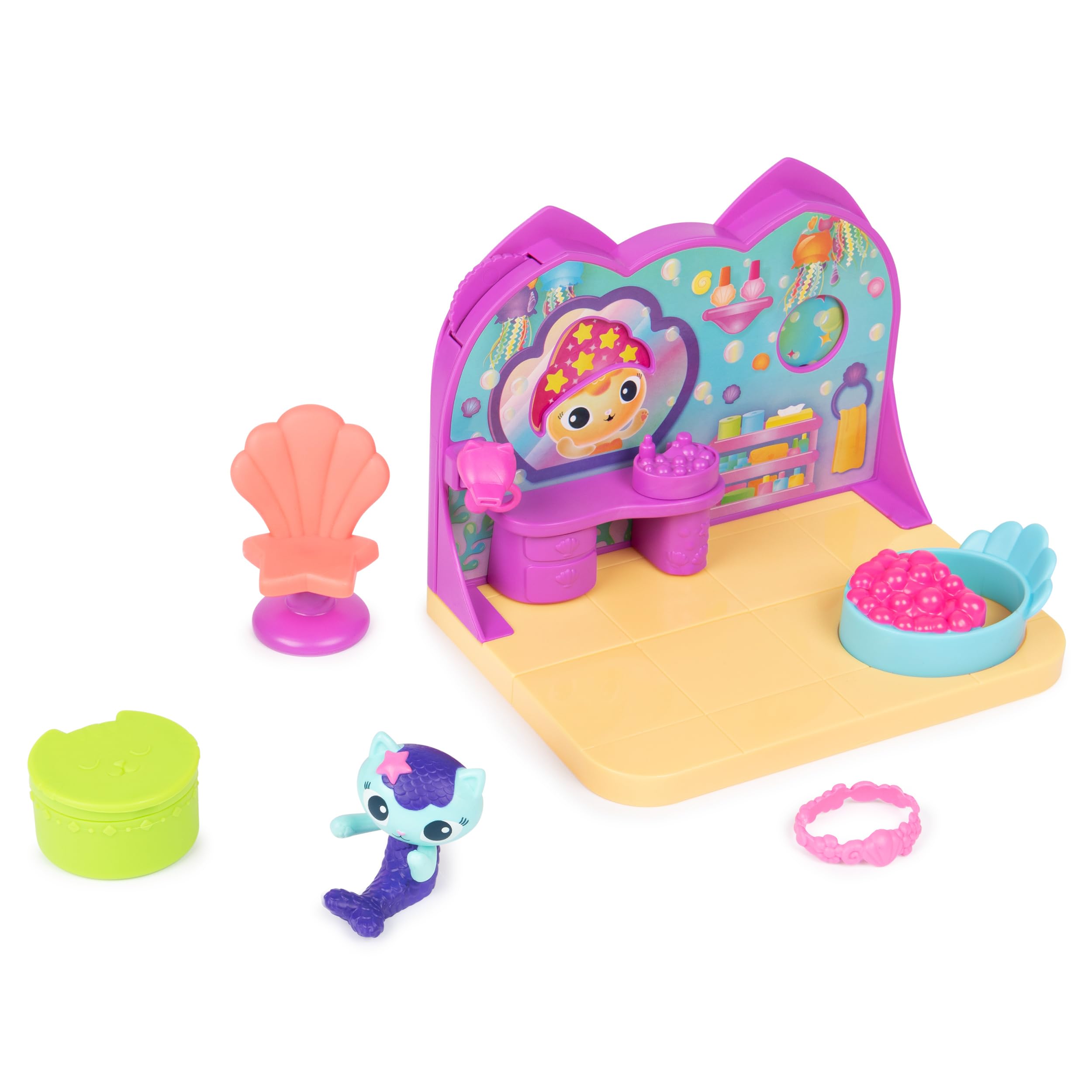 Foto 6 pulgar | Playset Gabby's Dollhouse Mercat's Spa Room Con Figura De Más De 3 Años - Venta Internacional.