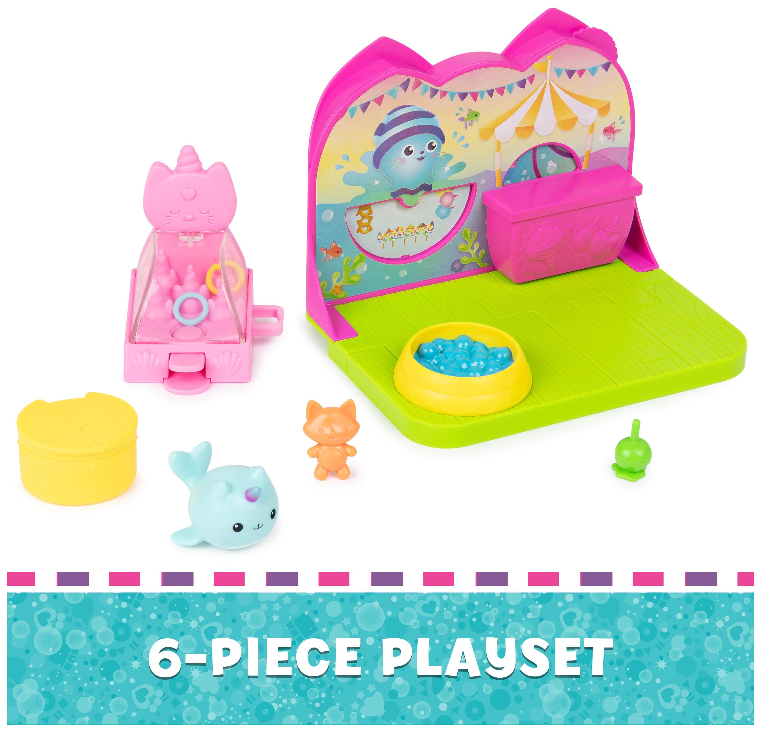 Foto 4 pulgar | La Casa De Muñecas Toy Gabby's Carnival Room De Kitty Narwhal Durante Más De 3 Años - Venta Internacional.