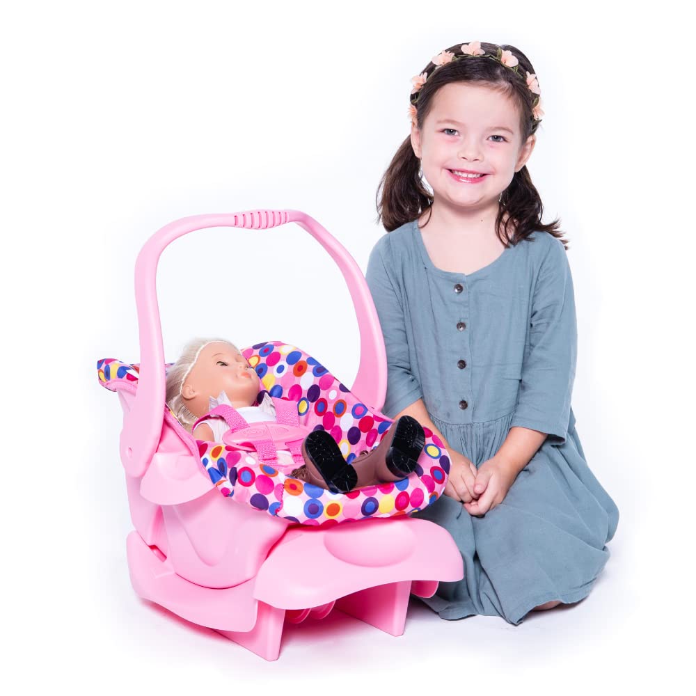 Asiento De Coche De Juguete Joovy Para Portabebés Con Sistema De Cierre, Color Rosa - Venta Internacional.