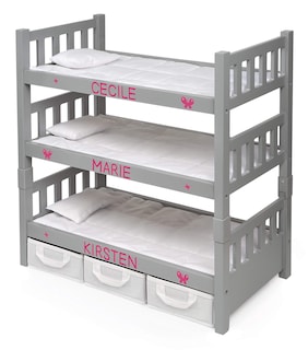 Foto 3 | Litera De Juguete Con Forma De Tejón, 1-2-3, Convertible Con Almacenamiento, Color Gris - Venta Internacional.
