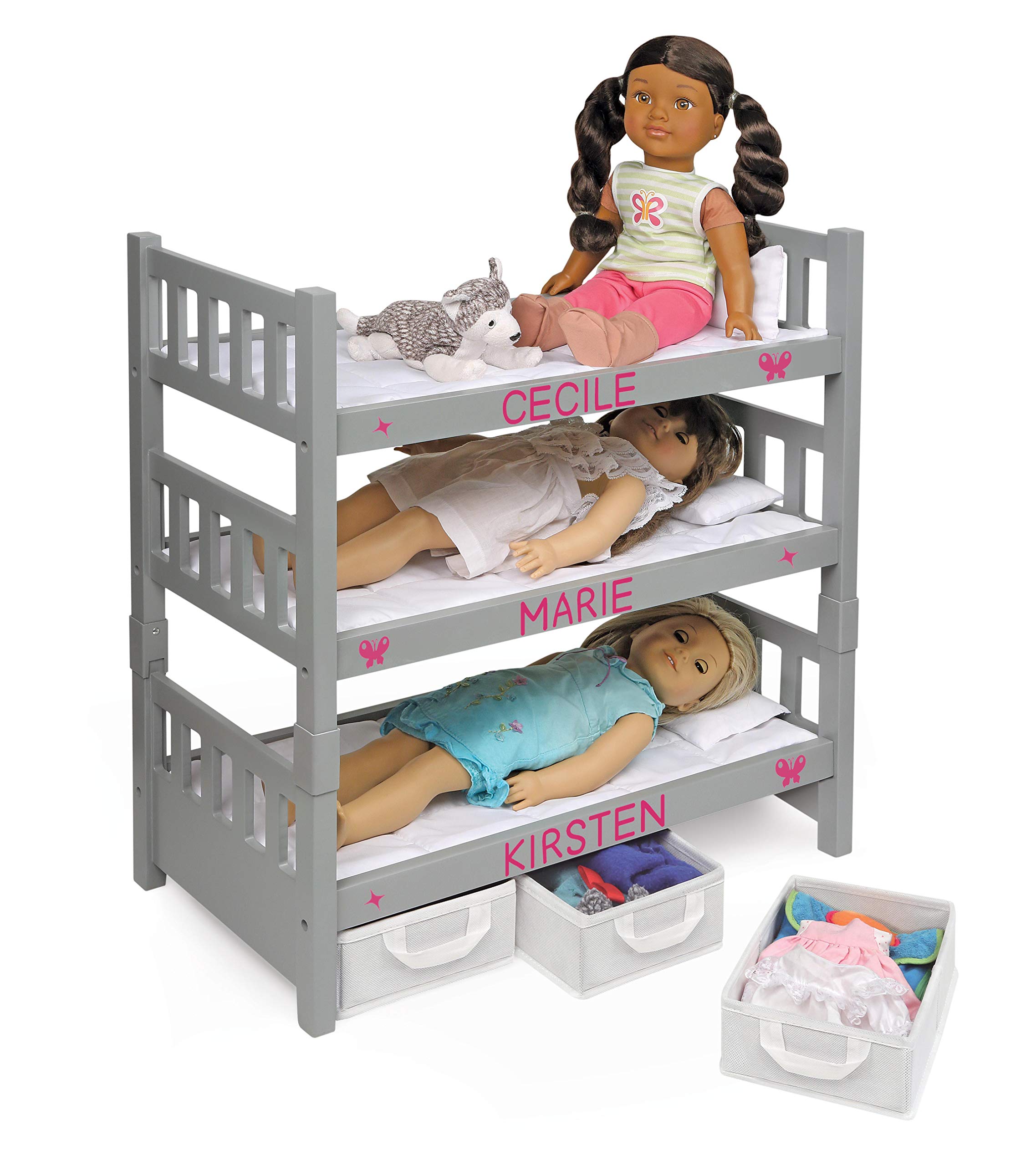 Foto 5 | Litera De Juguete Con Forma De Tejón, 1-2-3, Convertible Con Almacenamiento, Color Gris - Venta Internacional.