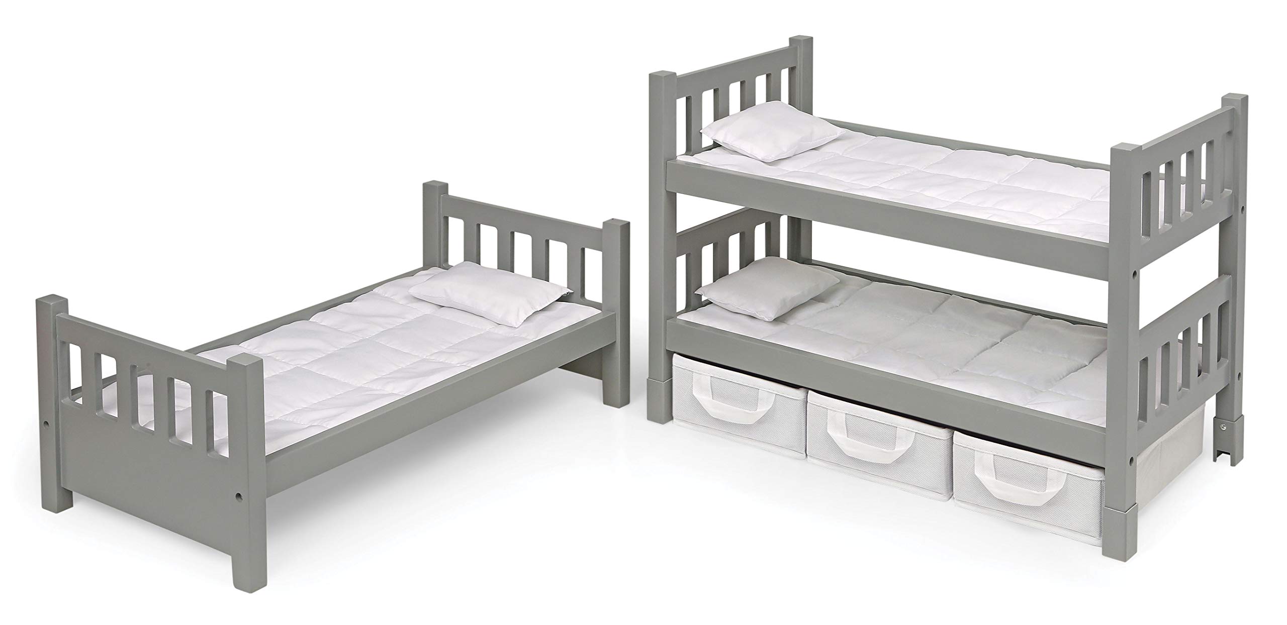 Foto 6 | Litera De Juguete Con Forma De Tejón, 1-2-3, Convertible Con Almacenamiento, Color Gris - Venta Internacional.