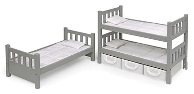 Foto 6 | Litera De Juguete Con Forma De Tejón, 1-2-3, Convertible Con Almacenamiento, Color Gris - Venta Internacional.