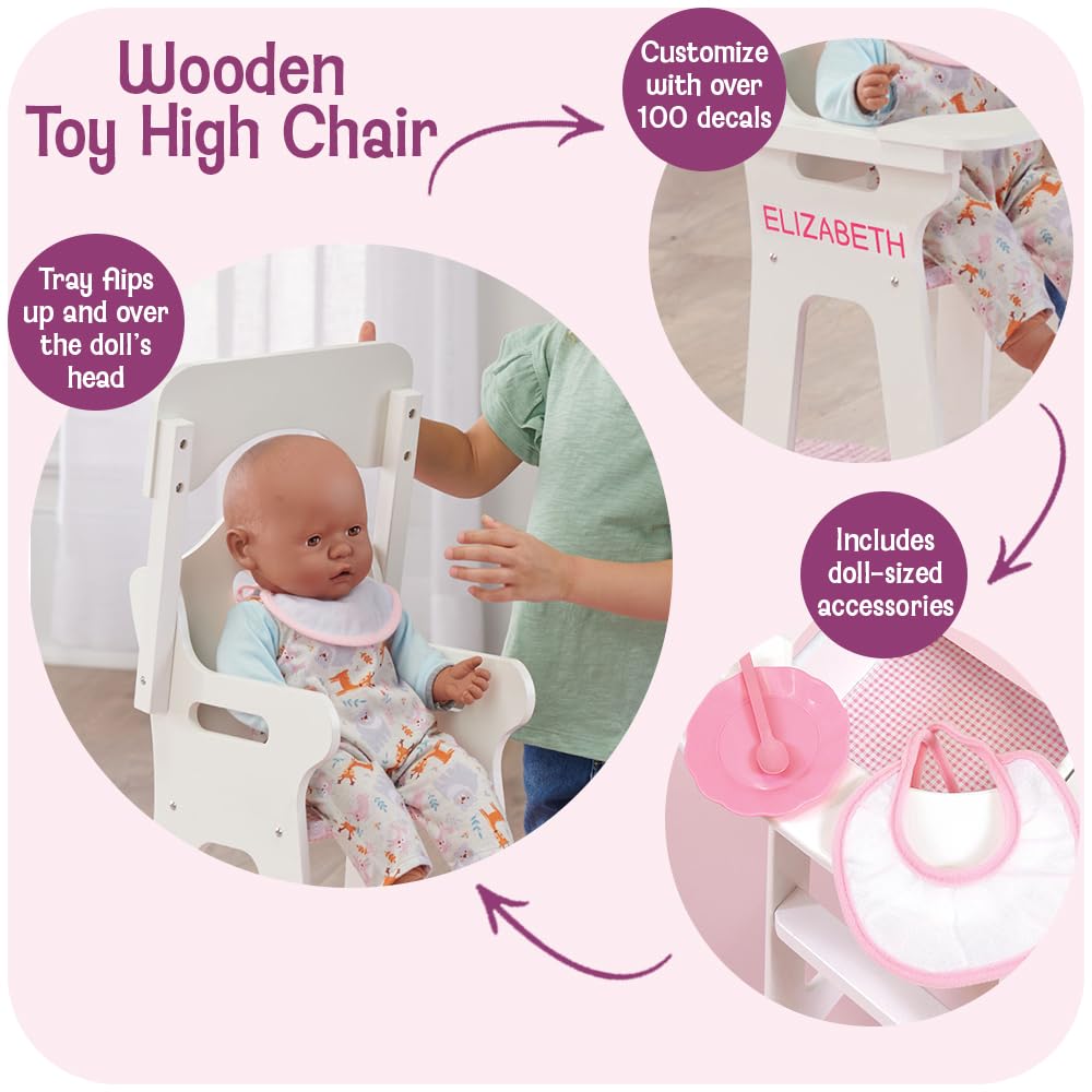 Foto 4 pulgar | Cesta Tipo Tejón Para Silla Alta Doll De 18 Pulgadas Con Accesorios - Venta Internacional.