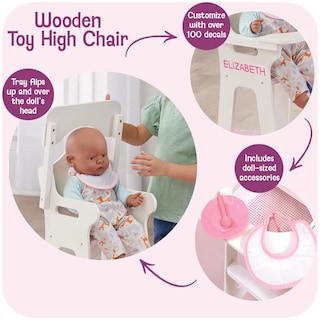 Foto 3 | Cesta Tipo Tejón Para Silla Alta Doll De 18 Pulgadas Con Accesorios - Venta Internacional.