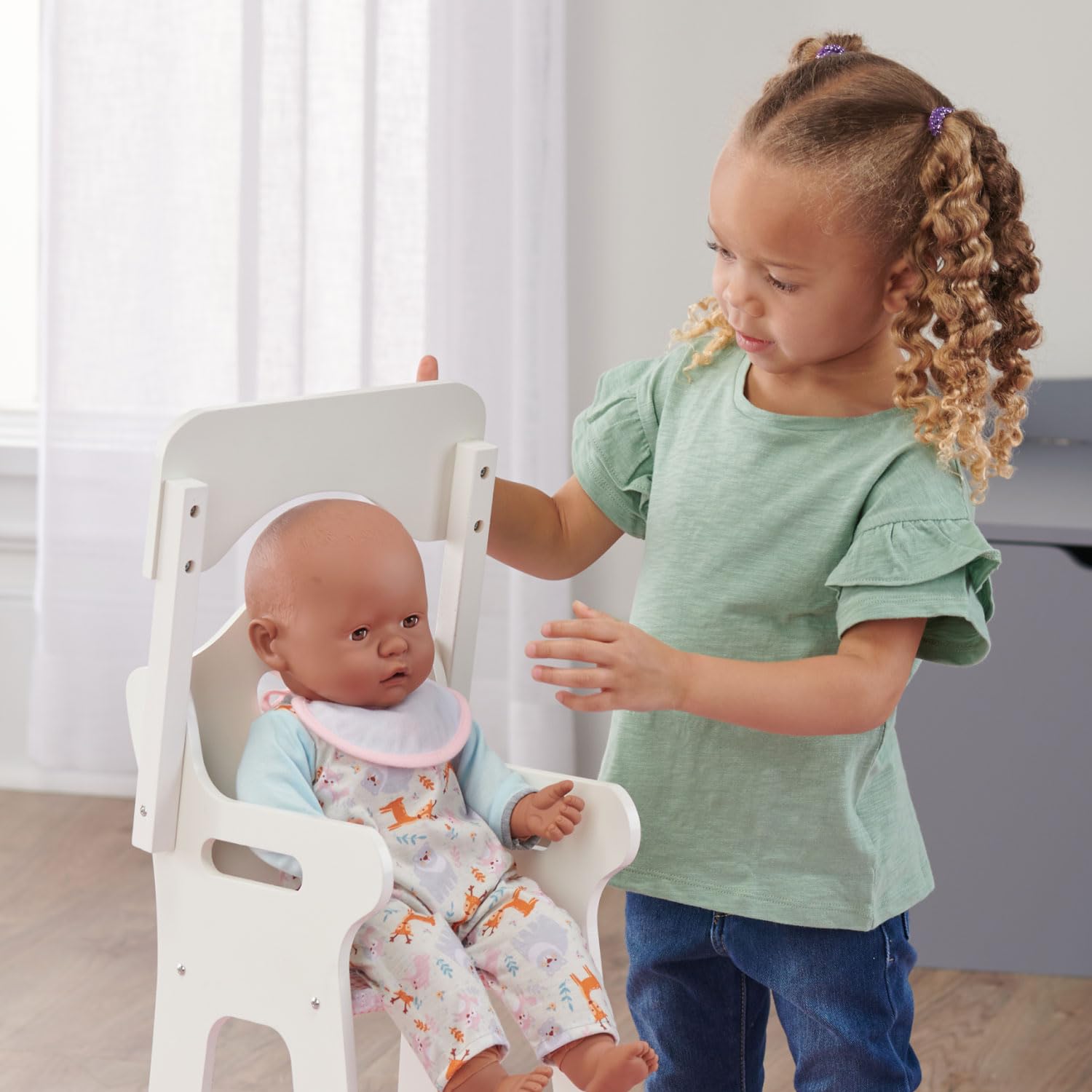 Foto 7 pulgar | Cesta Tipo Tejón Para Silla Alta Doll De 18 Pulgadas Con Accesorios - Venta Internacional.