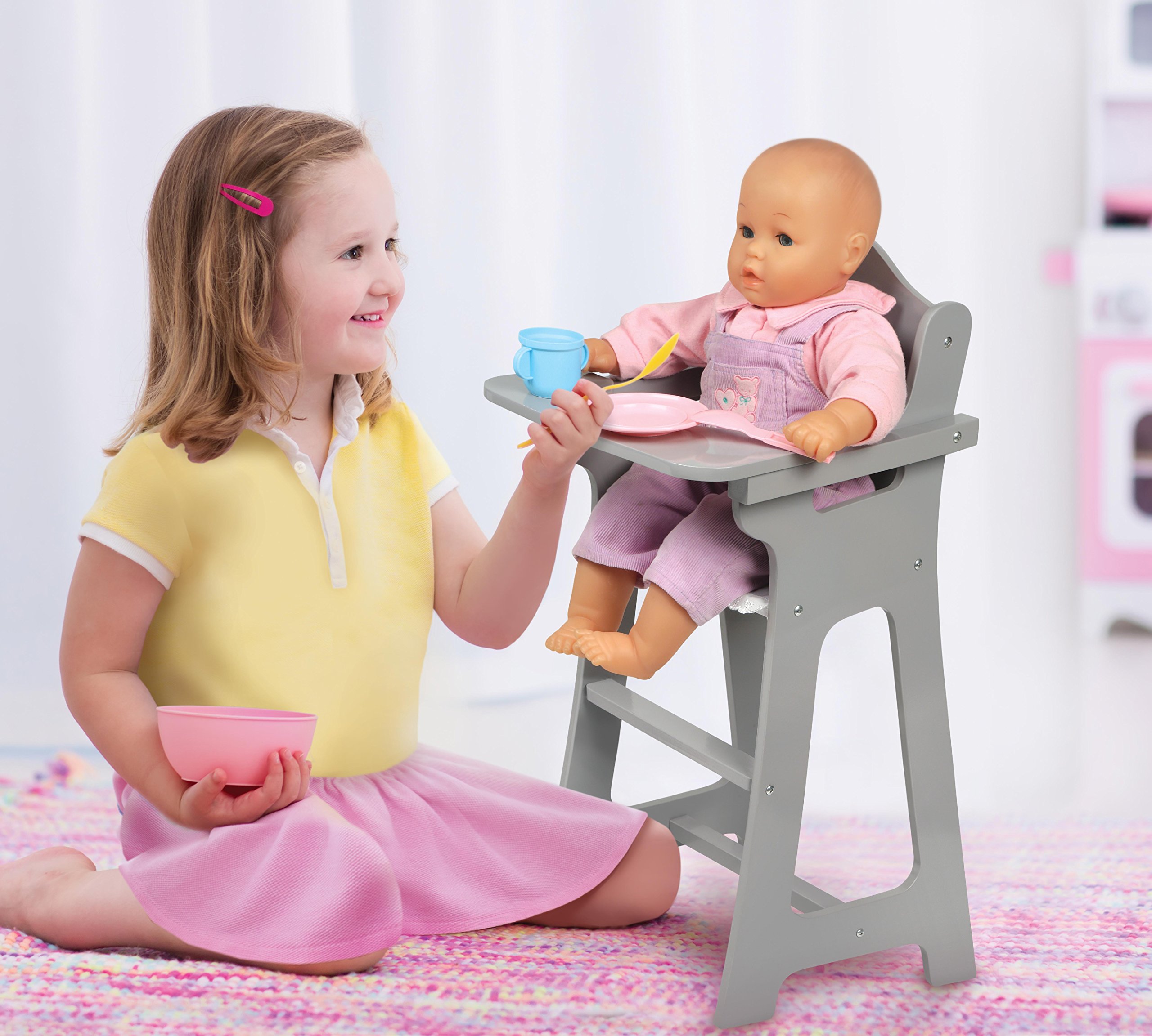 Foto 3 pulgar | Trona Toy Doll, Cesta Con Forma De Tejón, Asiento De Alimentación, Gris - Venta Internacional.