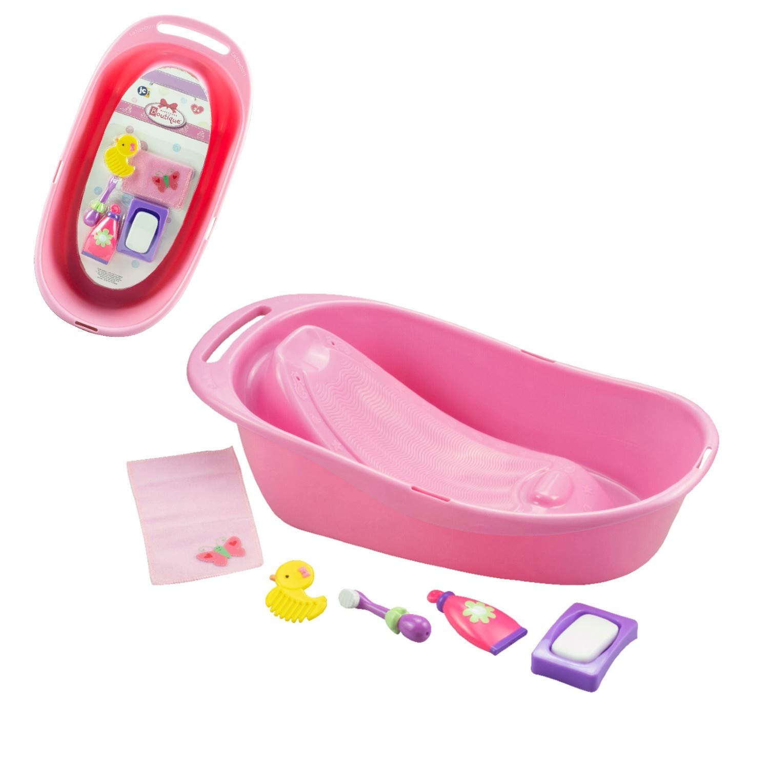 Foto 3 pulgar | Set De Baño Para Muñecas Jc Toys Para Recién Nacidos, Realista, Con Accesorios - Venta Internacional.