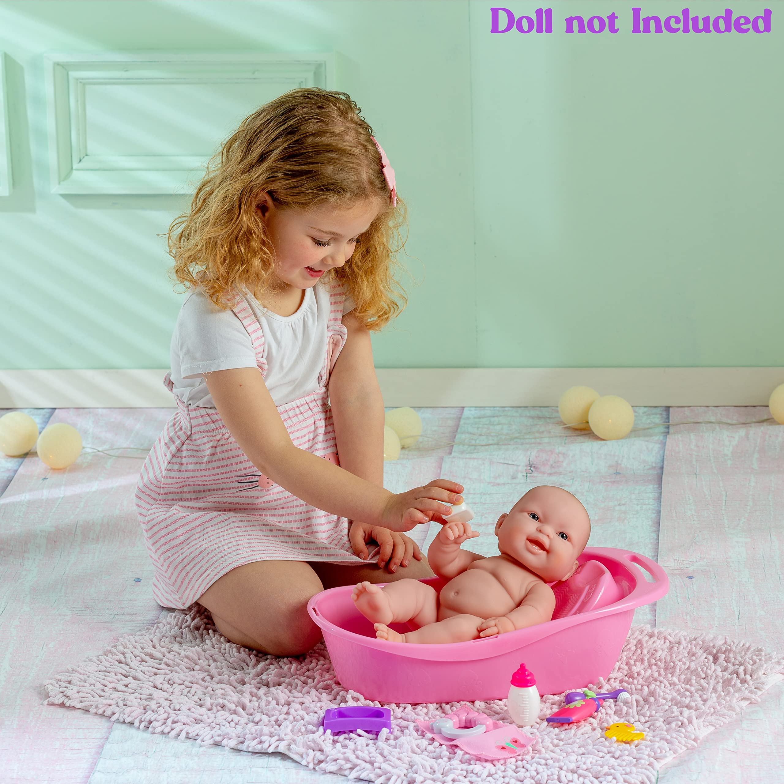 Foto 4 pulgar | Set De Baño Para Muñecas Jc Toys Para Recién Nacidos, Realista, Con Accesorios - Venta Internacional.