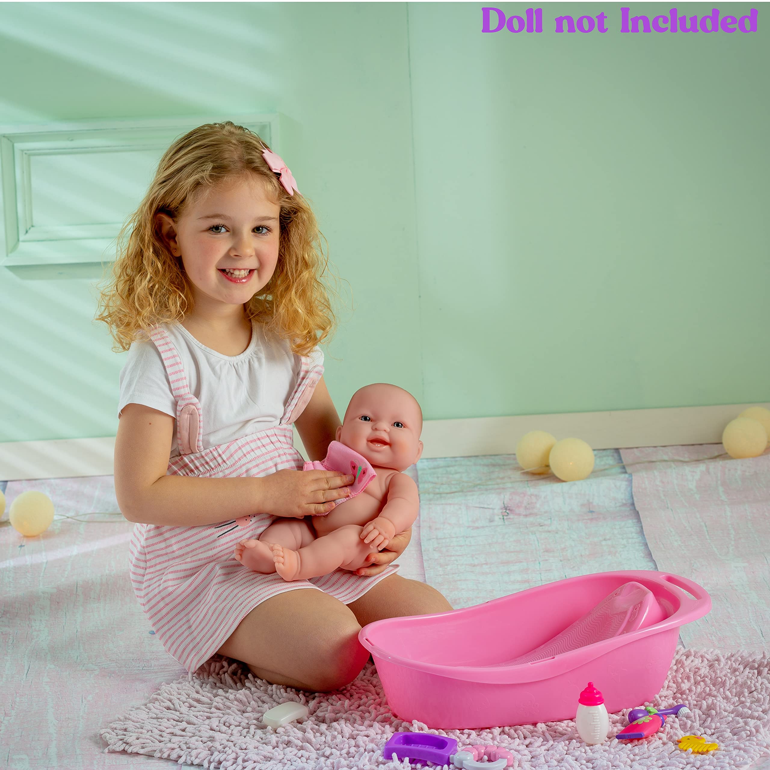 Foto 6 pulgar | Set De Baño Para Muñecas Jc Toys Para Recién Nacidos, Realista, Con Accesorios - Venta Internacional.