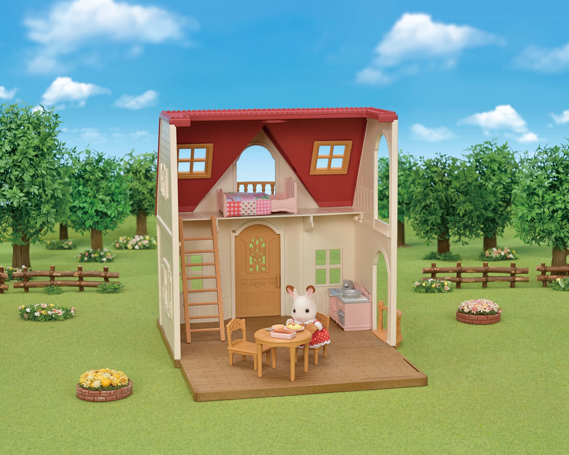 Foto 7 | Dollhouse Playset Calico Critters Red Roof Cozy Cottage - Venta Internacional.