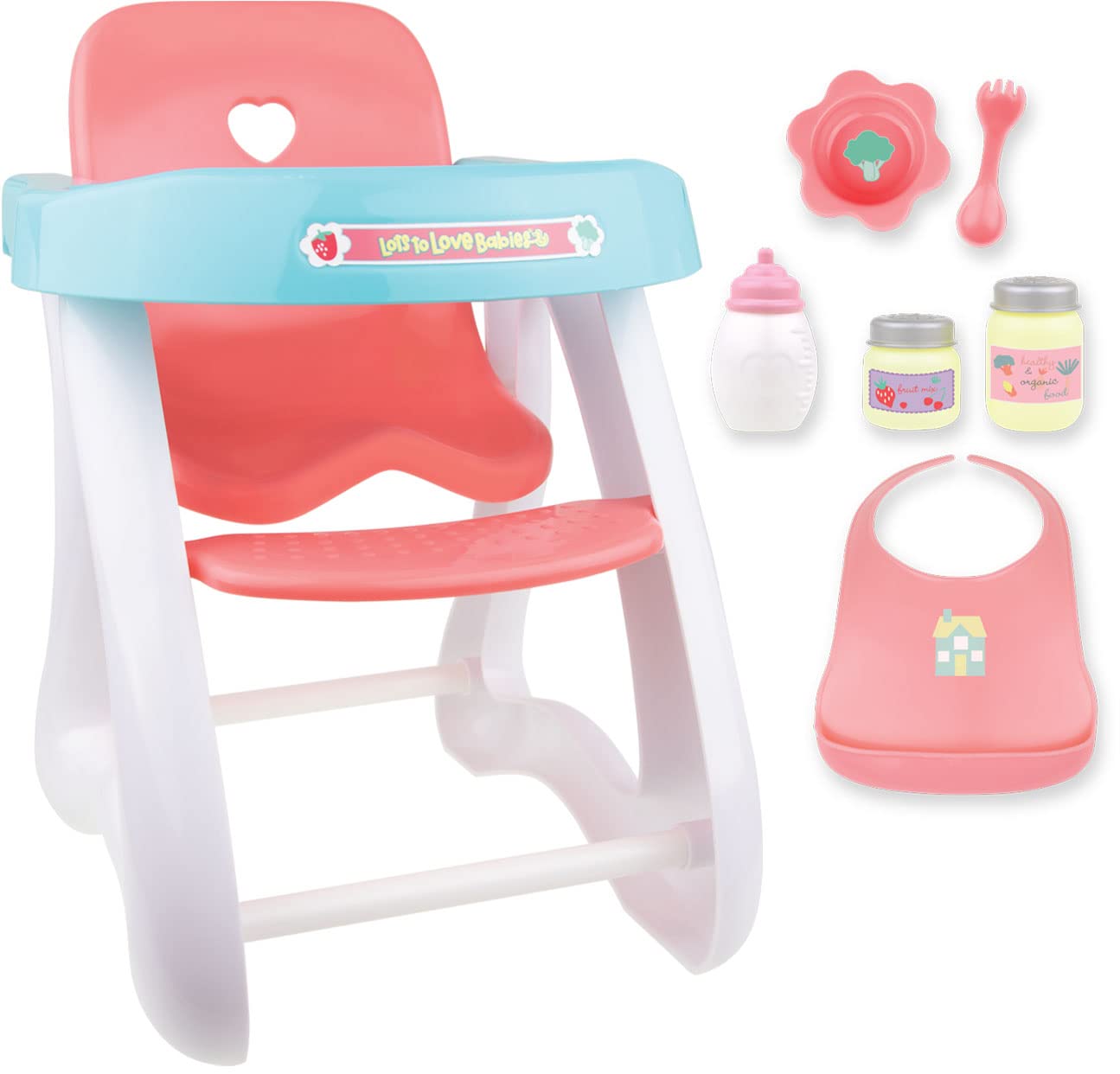 ¡silla Alta Baby Doll Jc Toys Para Mantener La Hora De Jugar! Rosado - Venta Internacional.