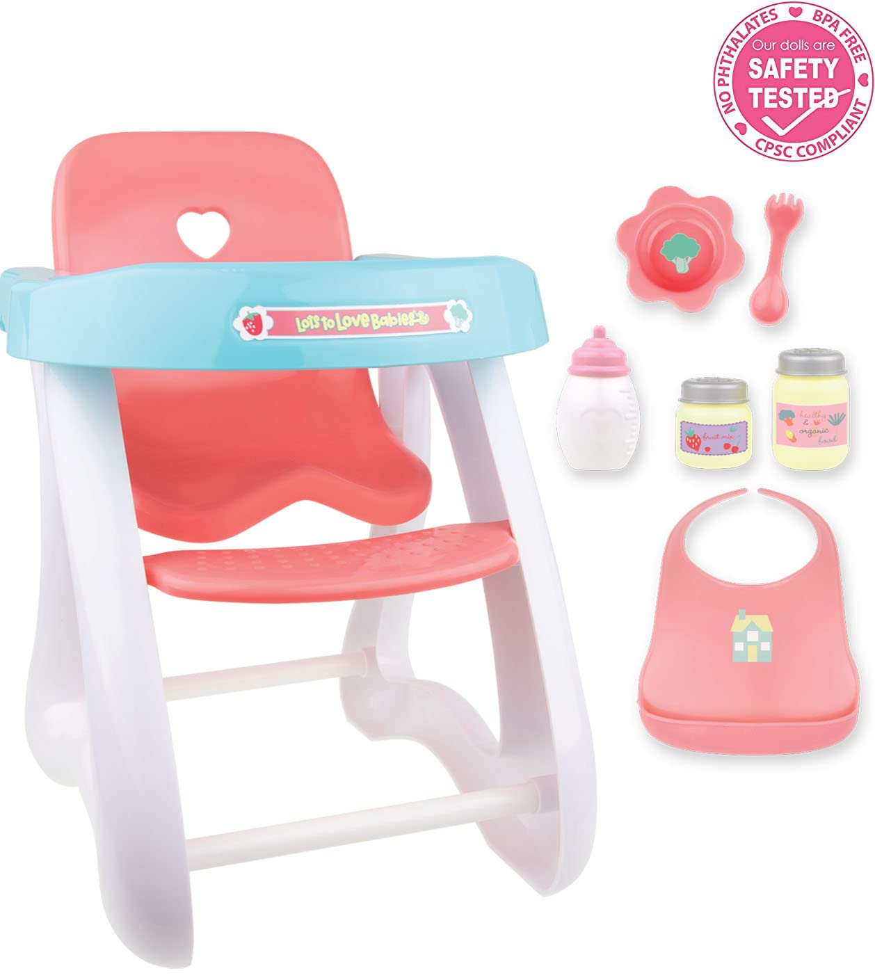 Foto 5 pulgar | ¡silla Alta Baby Doll Jc Toys Para Mantener La Hora De Jugar! Rosado - Venta Internacional.