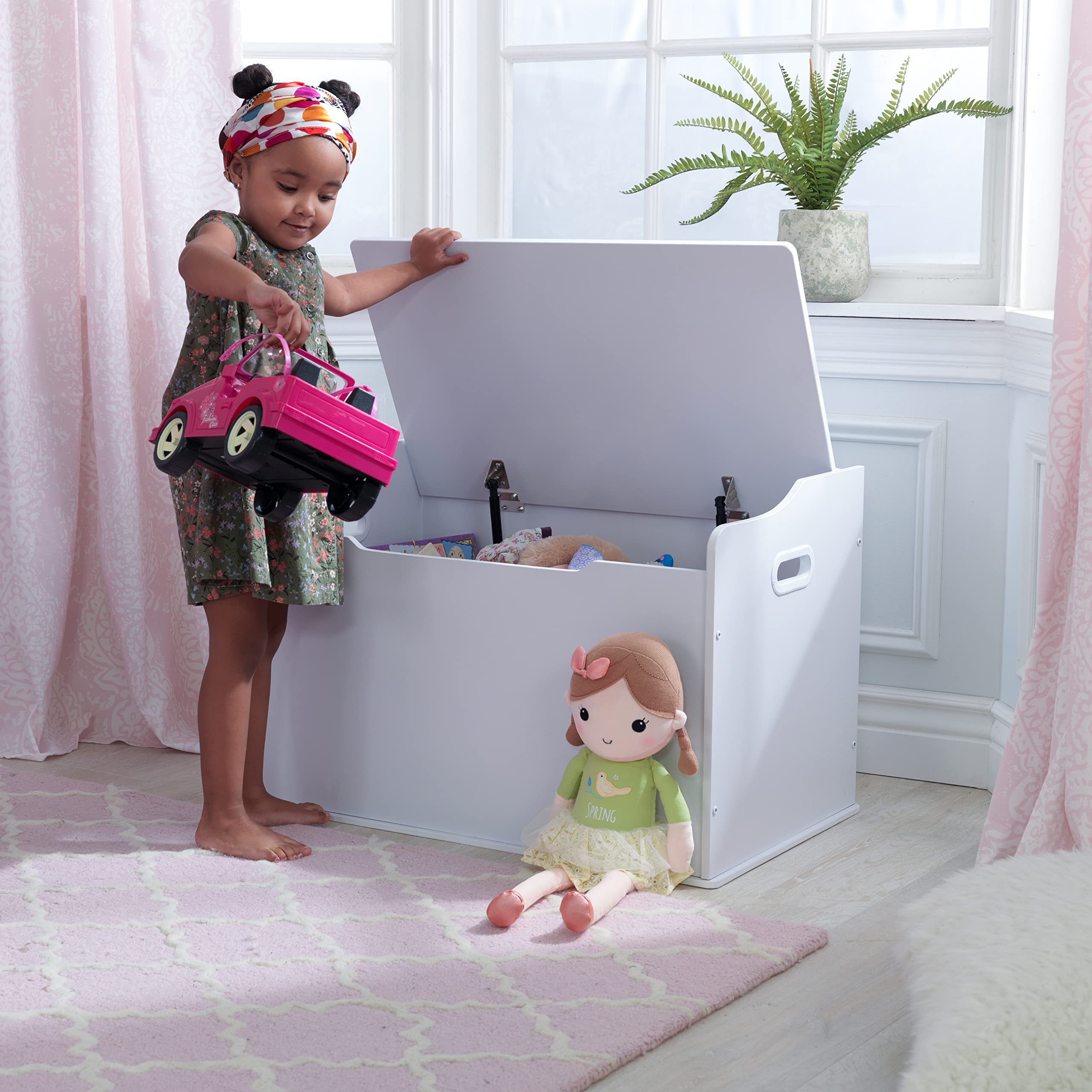 Foto 4 pulgar | Caja/banco Para Juguetes Kidkraft Austin Wooden White Age 3+ Con Tapa - Venta Internacional.