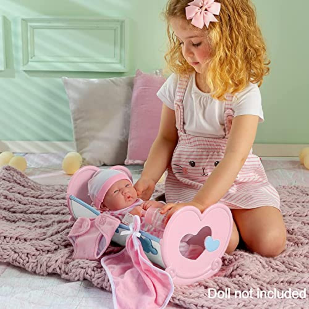 Foto 3 pulgar | Cuna Mecedora de Juguete JC Toys Rosa - Venta Internacional