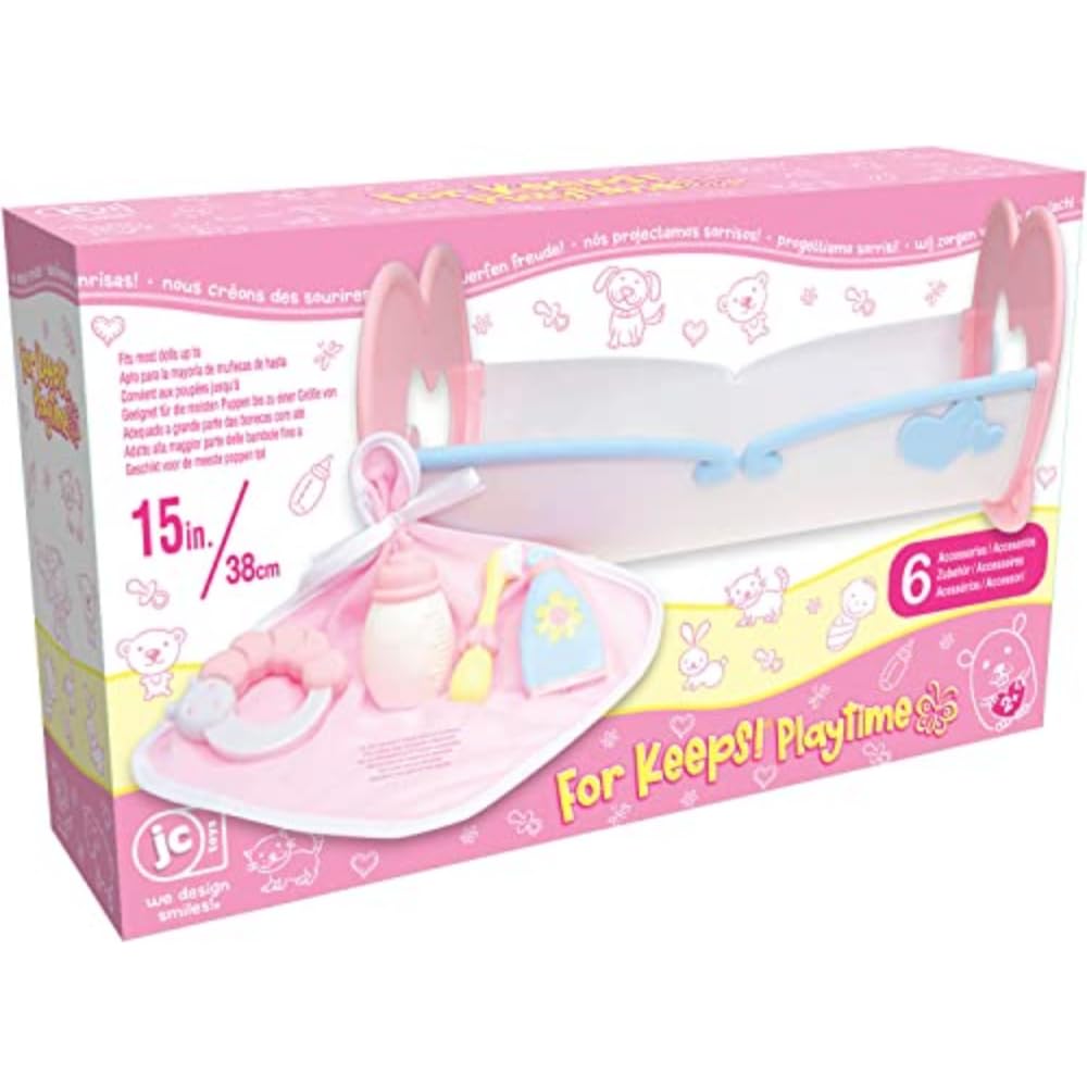 Foto 4 pulgar | Cuna Mecedora de Juguete JC Toys Rosa - Venta Internacional