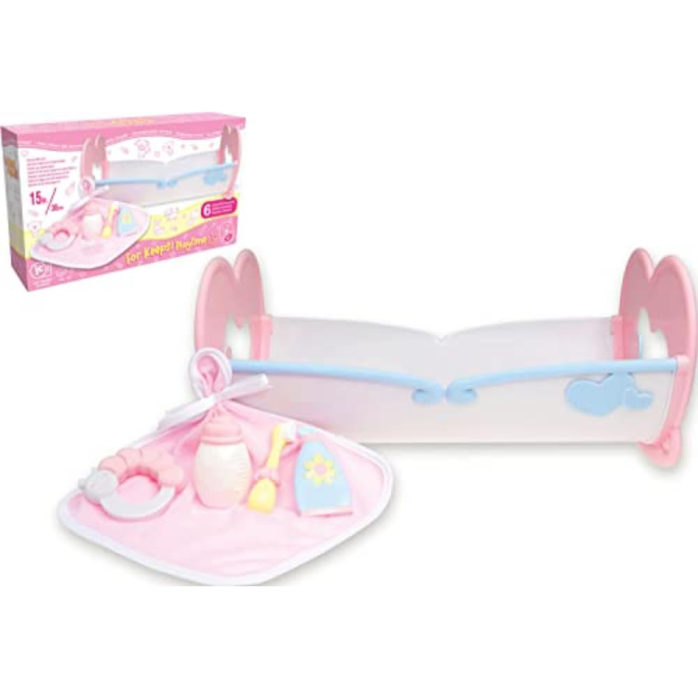 Foto 7 pulgar | Cuna Mecedora de Juguete JC Toys Rosa - Venta Internacional