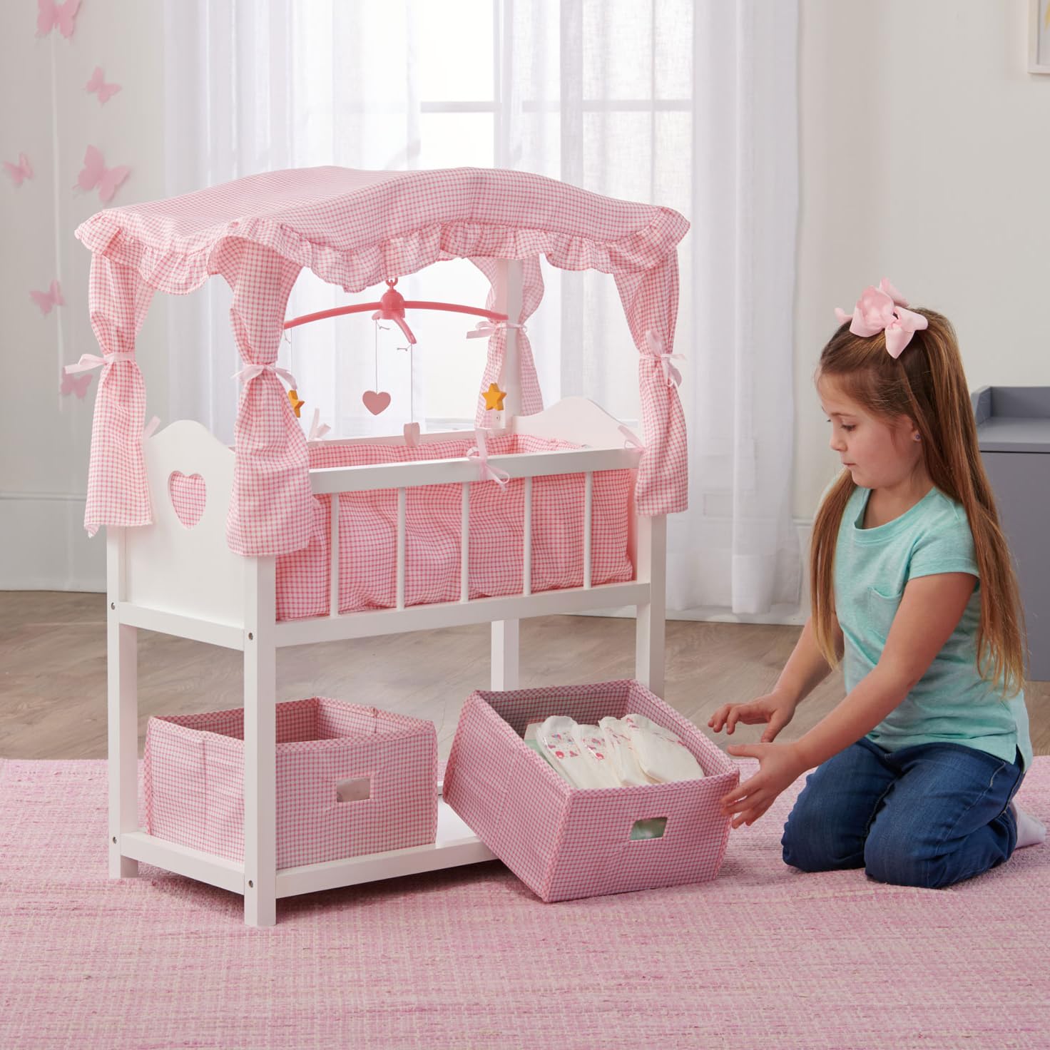 Foto 3 pulgar | Cesta Tipo Tejón Para Cama De Muñecas Con Espacio De Almacenamiento De 45 A 55 Cm Con Acceso. - Venta Internacional.