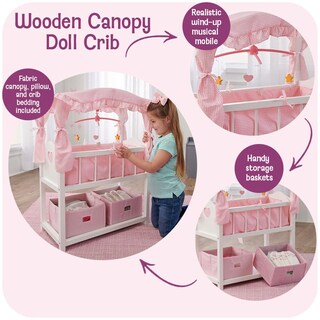Foto 3 | Cesta Tipo Tejón Para Cama De Muñecas Con Espacio De Almacenamiento De 45 A 55 Cm Con Acceso. - Venta Internacional.