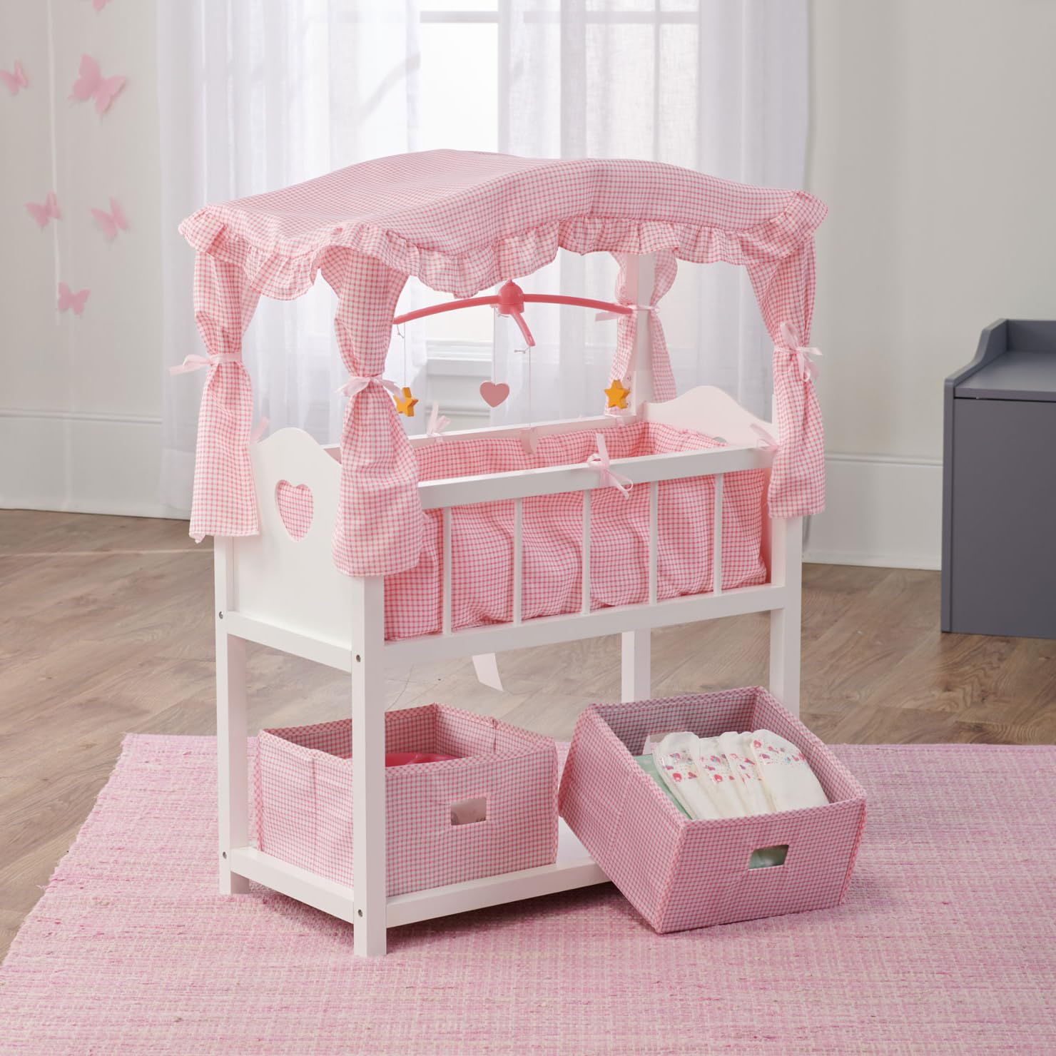Foto 8 pulgar | Cesta Tipo Tejón Para Cama De Muñecas Con Espacio De Almacenamiento De 45 A 55 Cm Con Acceso. - Venta Internacional.