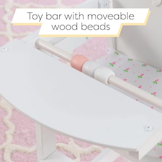 Foto 2 | Silla para Muñecas de Juguete KidKraft Blanca Tiffany Bow con Borde Festoneado de Madera - Venta Internacional