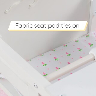 Foto 3 | Silla para Muñecas de Juguete KidKraft Blanca Tiffany Bow con Borde Festoneado de Madera - Venta Internacional