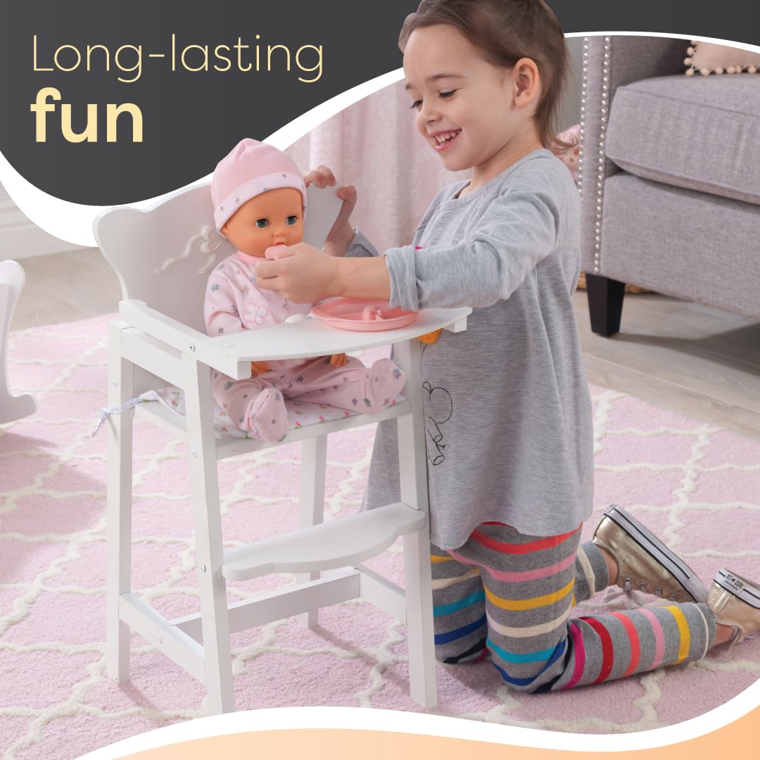 Foto 6 pulgar | Silla para Muñecas de Juguete KidKraft Blanca Tiffany Bow con Borde Festoneado de Madera - Venta Internacional