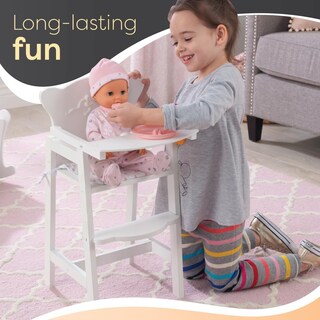 Foto 5 | Silla para Muñecas de Juguete KidKraft Blanca Tiffany Bow con Borde Festoneado de Madera - Venta Internacional