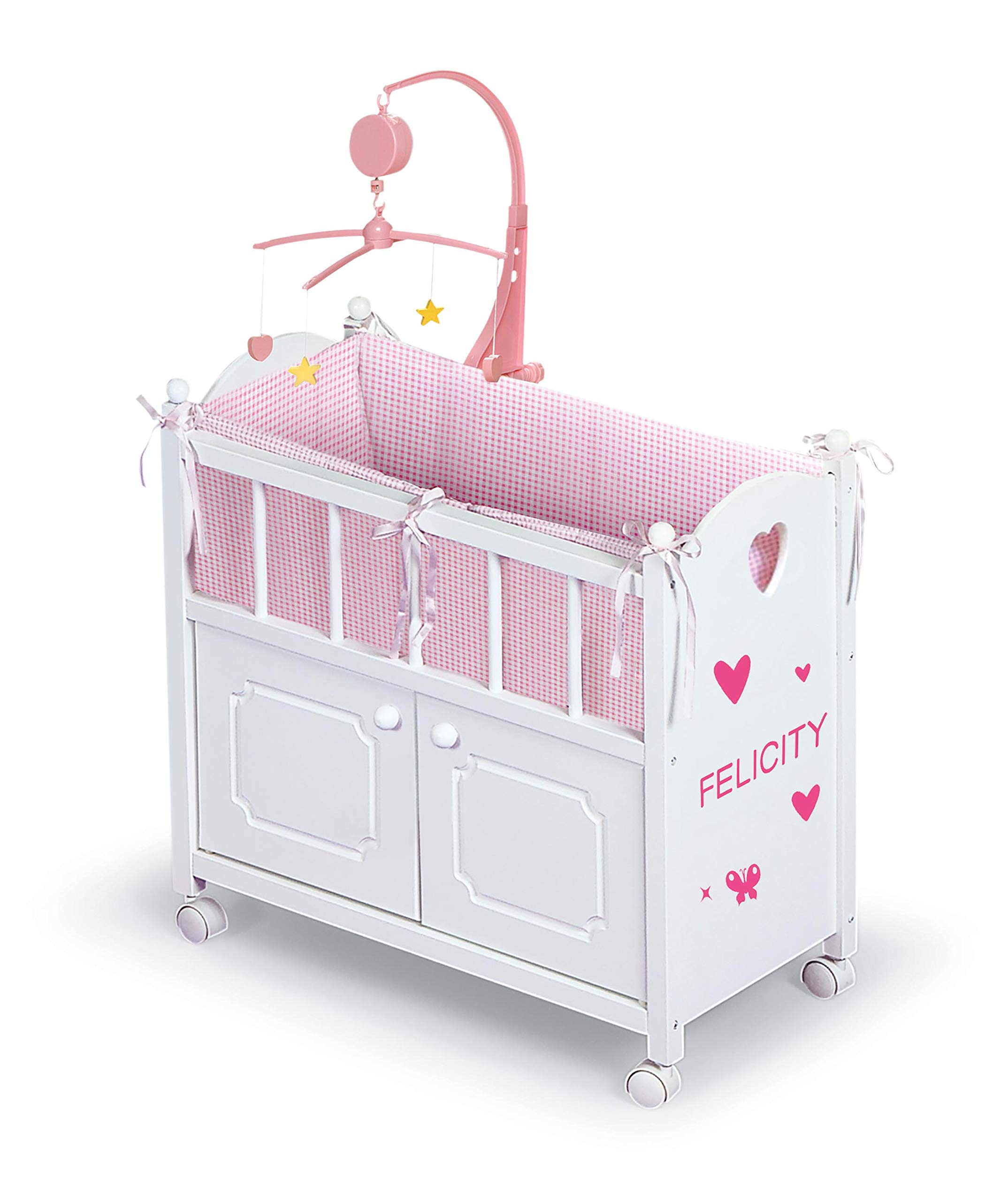 Foto 7 | Cama De Juguete Para Muñecas, Cesto De Madera Para Cuna, Con Ropa De Cama, 22 - Venta Internacional.