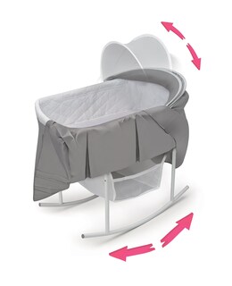 Foto 3 | Cesta De Tejón Para Muñecas De Juguete Con Base Mecedora Y Espacio De Almacenamiento De 20 Pulgadas - Venta Internac
