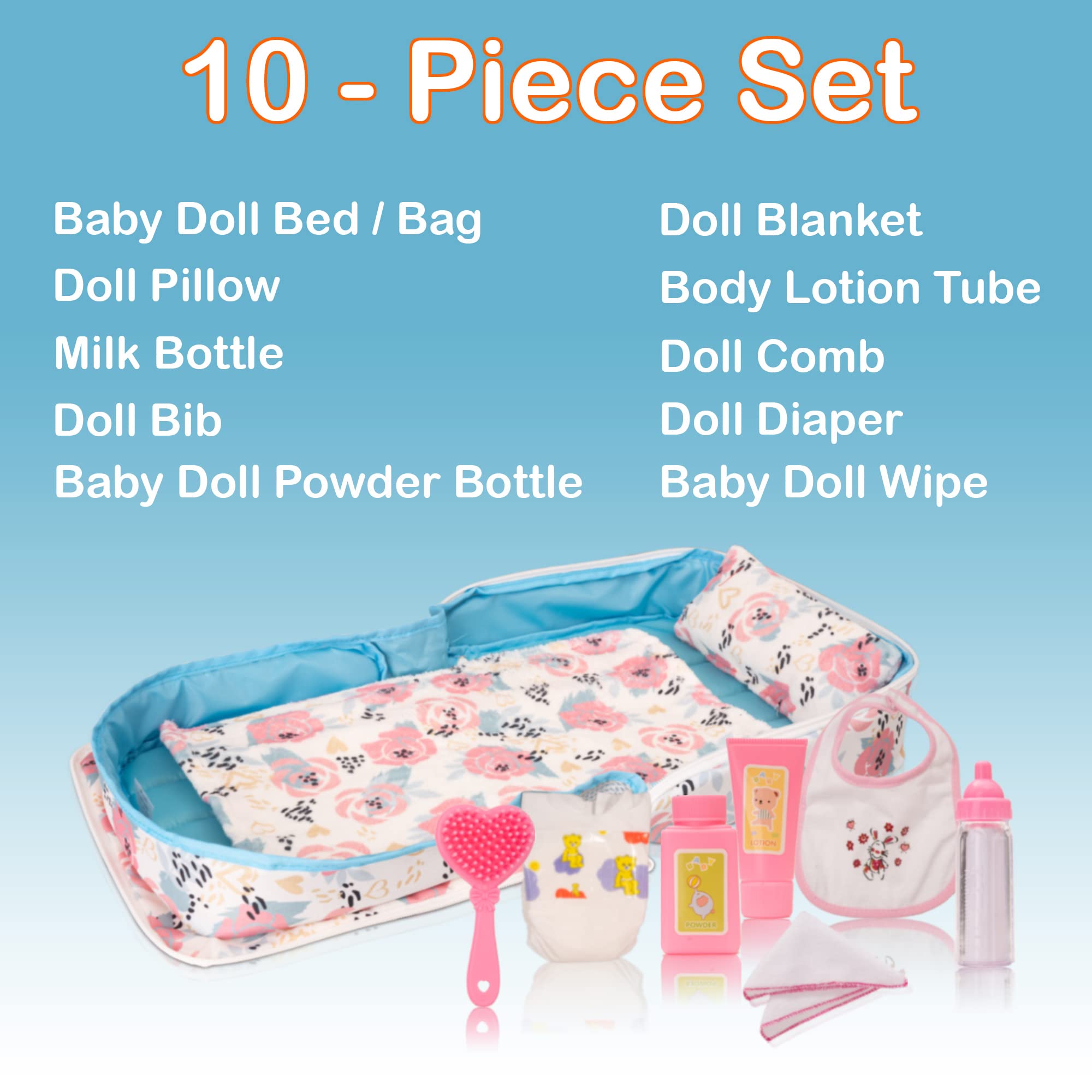 Foto 3 pulgar | Baby Doll Bed Happyvk, Capazo Portátil Para Muñecas, Rosas Rosas - Venta Internacional.