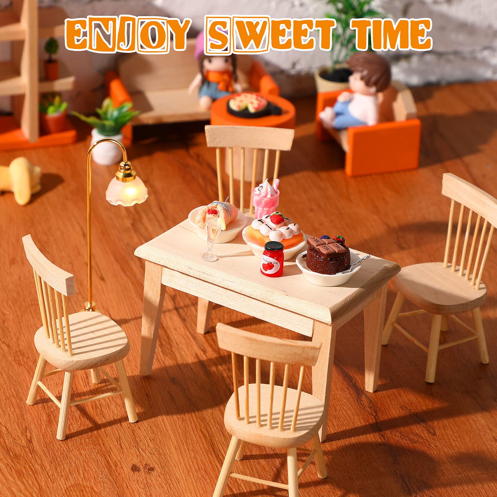 Foto 5 | Comida En Miniatura Para Casa De Muñecas Con Muebles De Madera, Escala 1:12, 74 Unidades - Venta Internacional.