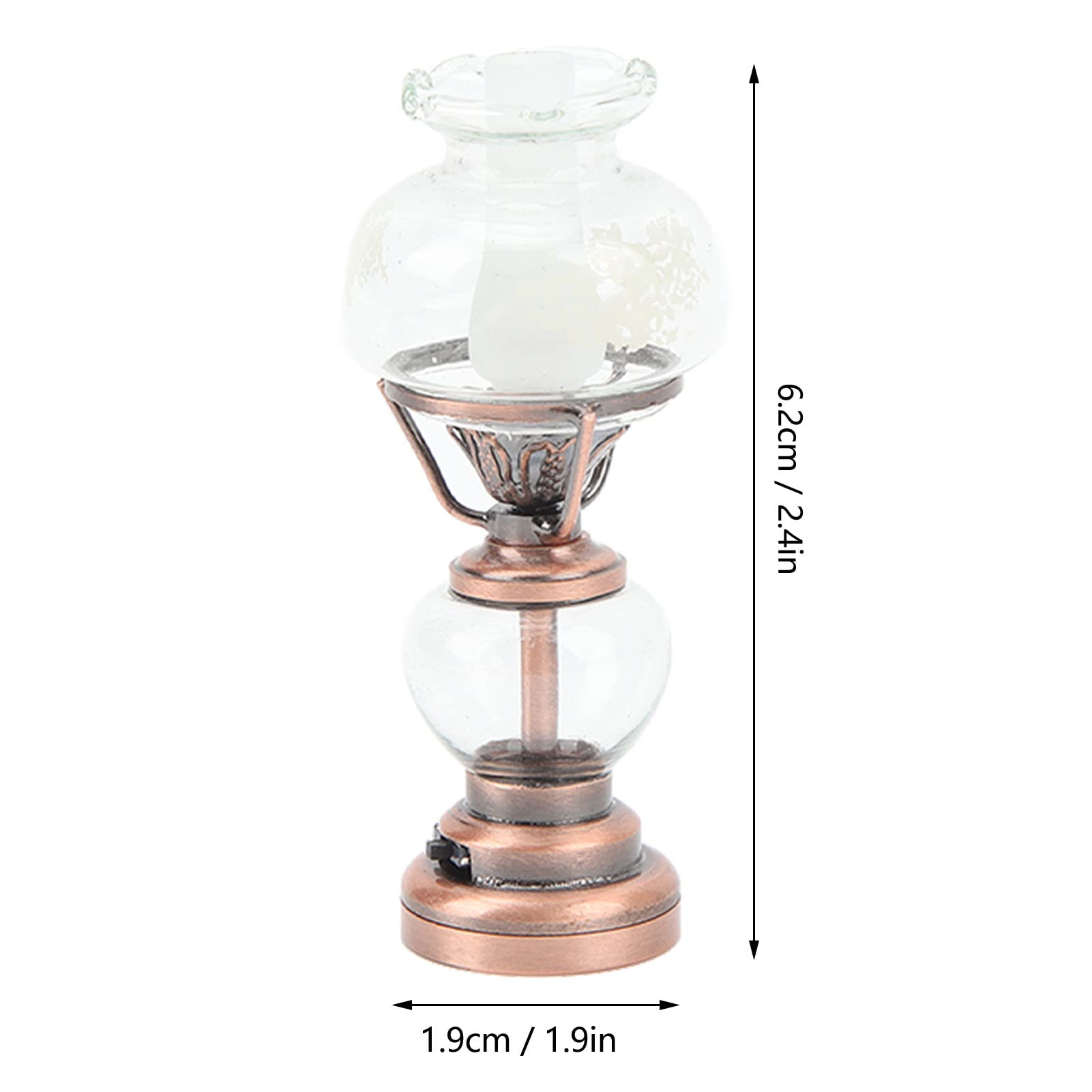 Foto 4 pulgar | Lámpara Tipo Candelabro Dollhouse Dilwe, Pantalla De Cristal En Miniatura - Venta Internacional.
