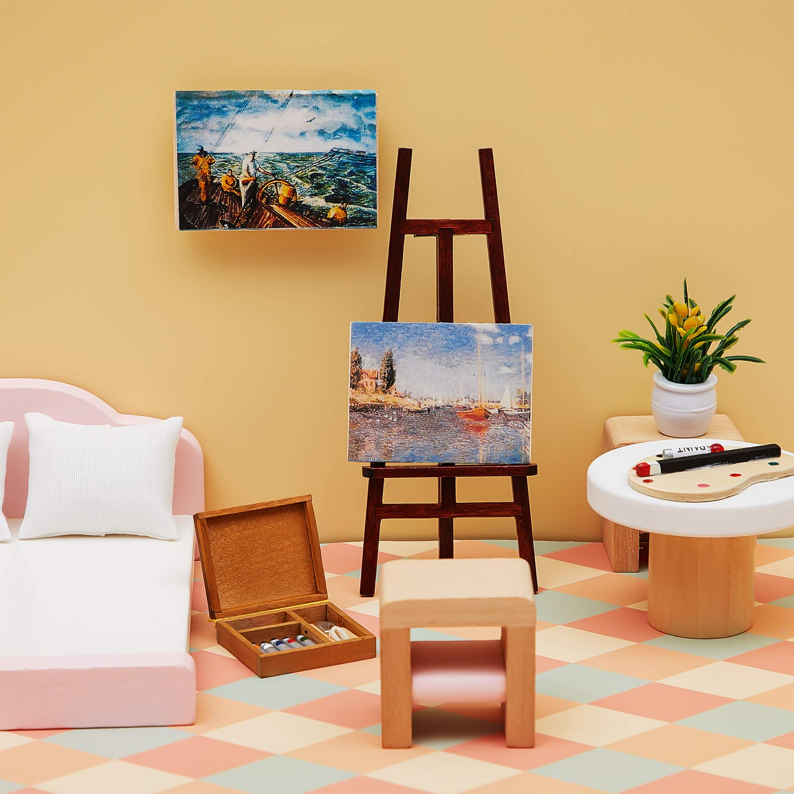 Foto 4 | Set De Accesorios Para Pintar Casas De Muñecas En Miniatura Skylety - Venta Internacional.