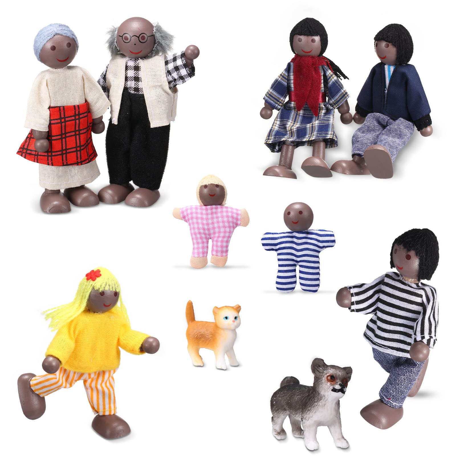 Foto 6 pulgar | Juego De Minifiguras Skylety De Madera Con Forma De Casa De Muñecas, 10 Unidades - Venta Internacional.