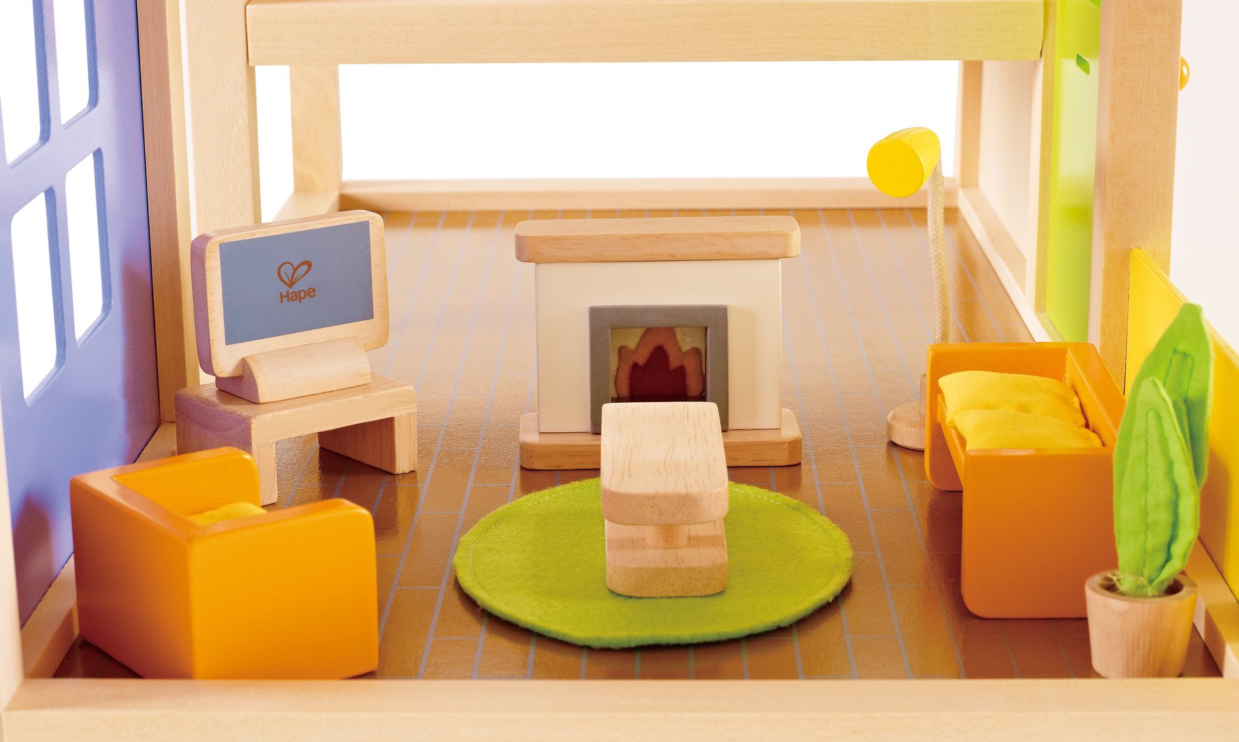 Foto 4 pulgar | Juego De Muebles Para Habitación Multimedia Con Forma De Casa De Muñecas Para Niños - Venta Internacional.