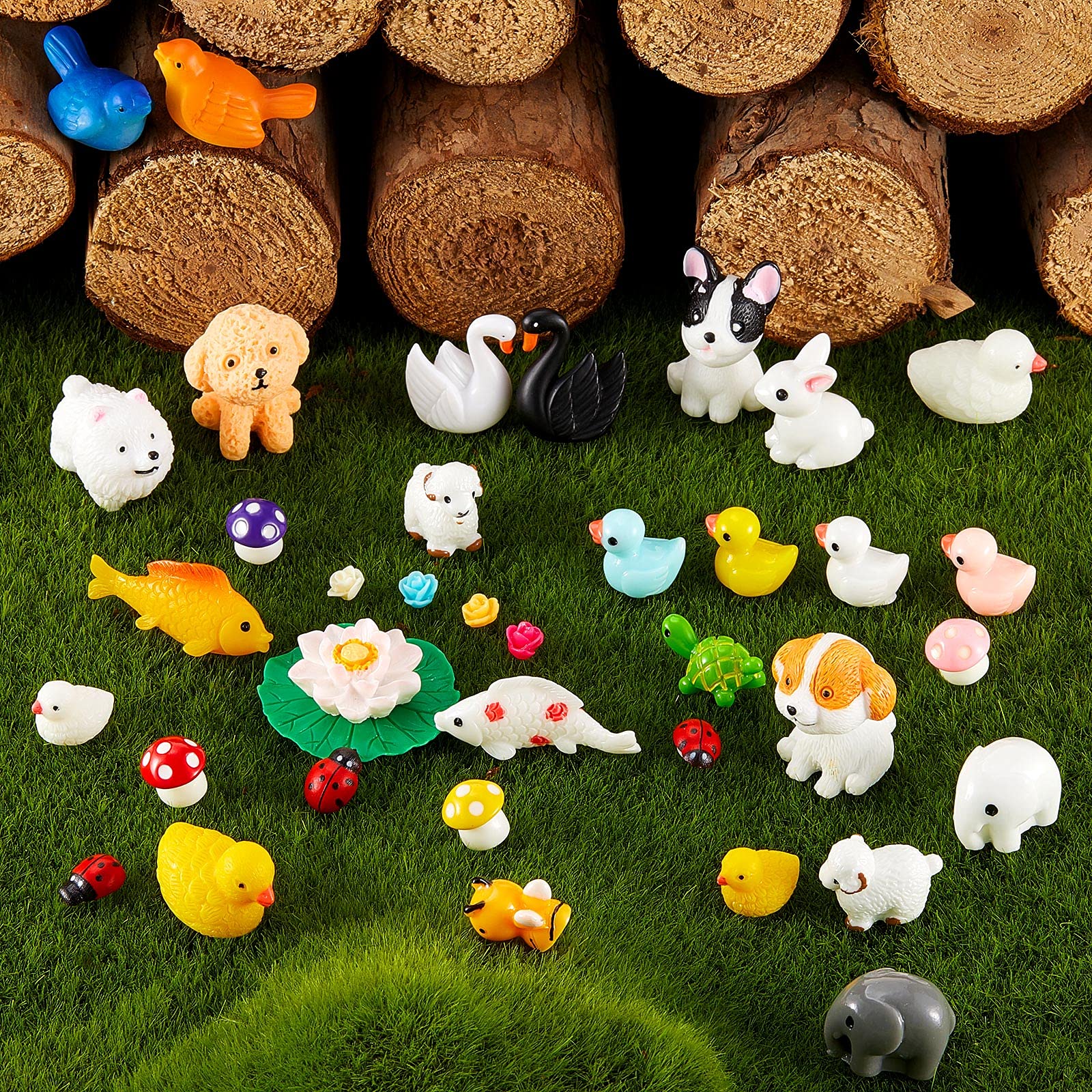 Foto 2 pulgar | Figuras De Animales En Miniatura De Resina Skylety, 100 Unidades, Para Bricolaje - Venta Internacional.