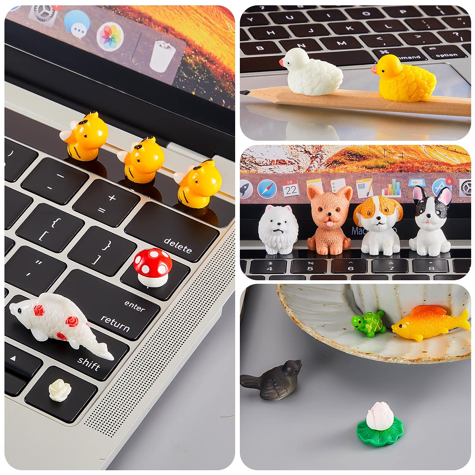 Foto 5 pulgar | Figuras De Animales En Miniatura De Resina Skylety, 100 Unidades, Para Bricolaje - Venta Internacional.