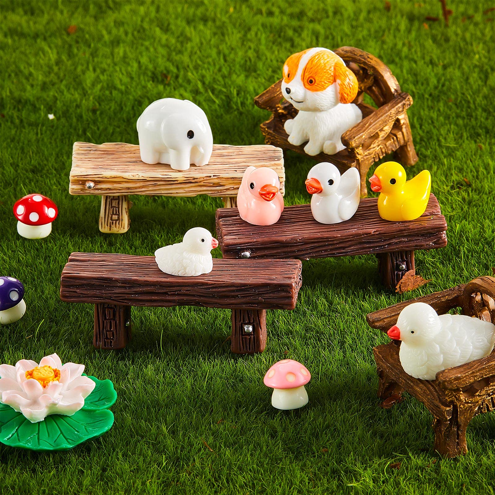 Foto 7 pulgar | Figuras De Animales En Miniatura De Resina Skylety, 100 Unidades, Para Bricolaje - Venta Internacional.