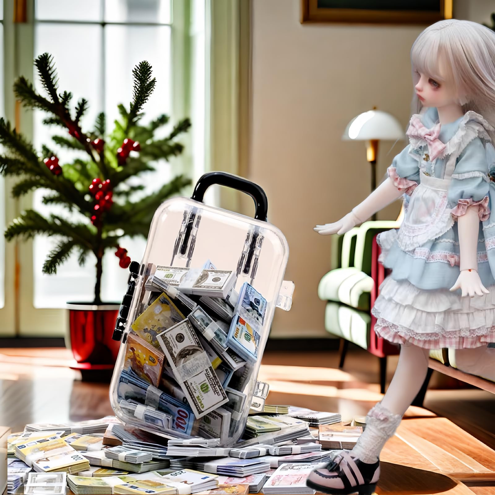 Foto 4 | Mini Doll Money Mini Doll Money, Modelo Mini Dollar Bill, Equipaje De Simulación - Venta Internacional.