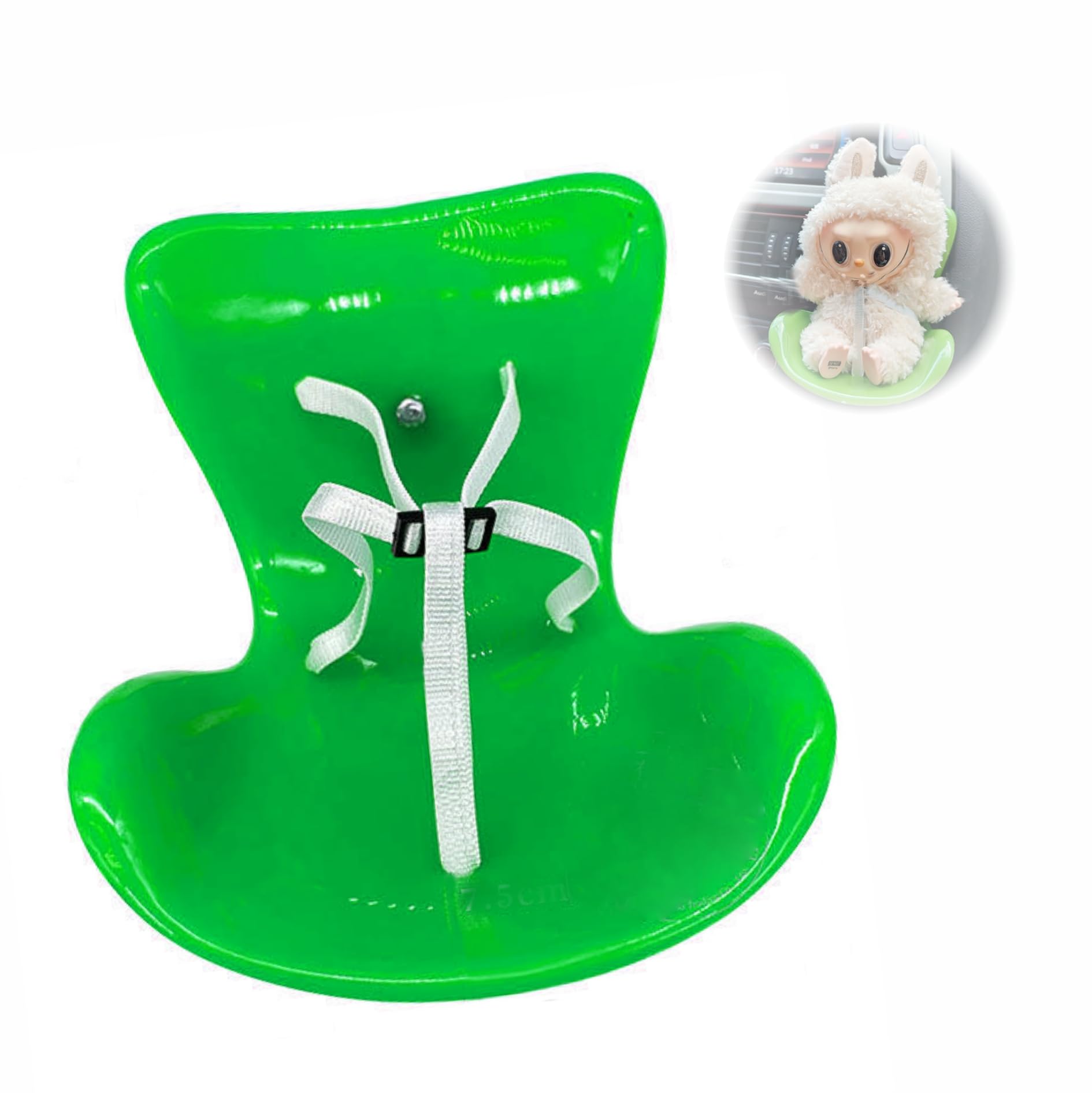 Foto 2 pulgar | Asiento De Seguridad Para Muñecas Labubu, Color Verde, Para Muñecas De 10 A 17 Cm - Venta Internacional.